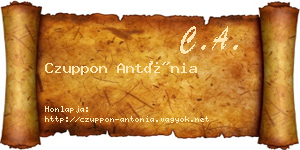 Czuppon Antónia névjegykártya